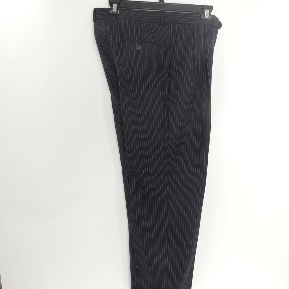 Jack Victor 2-Piece Wool Suit Dark Blue Stripe 41L‎ 35x31